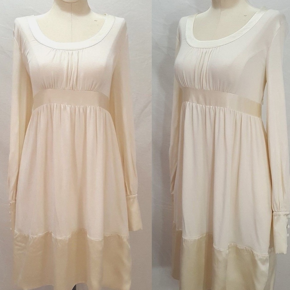 Vtg Moda Edwardian International Dress 8 Retro Romantic Renaissance Victorian